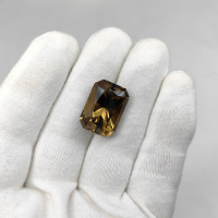 Раухтопаз, октагон 21*15 мм