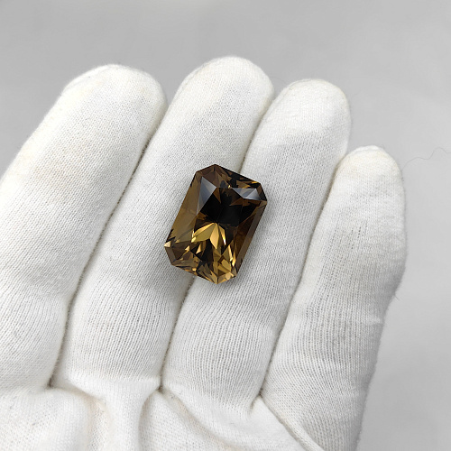 Раухтопаз, октагон 21*15 мм