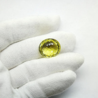 Цитрин, овал, 16.5*19 мм