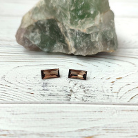 Раухтопаз багет 6*12 мм