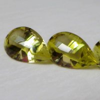 Цитрин, груша-кабошон 12*18 мм