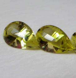 Цитрин, груша-кабошон 12*18 мм