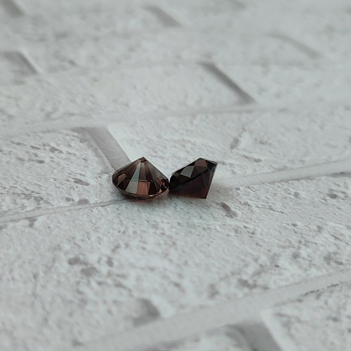 Раухтопаз, круг, 12 мм