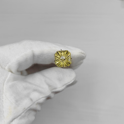 Цитрин октагон 12*12 мм фантазийный