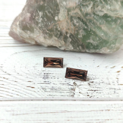 Раухтопаз багет 6*12 мм