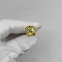 Цитрин октагон 12*12 мм фантазийный