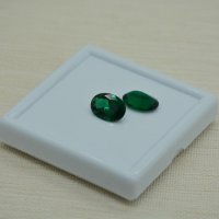 Изумруд гидротермальный, овал, 14*10 мм