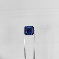 Сапфир выращенный, ашер 14*14 мм
