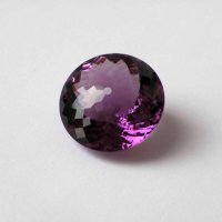 Аметист выращенный, круг 20 мм