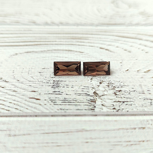 Раухтопаз багет 6*12 мм