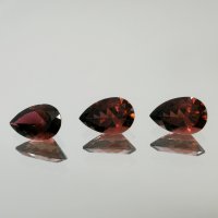 Турмалин, груши 9*6 мм, гарнитур из 3 камней