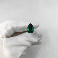 Изумруд гидротермальный, груша 10*15 мм