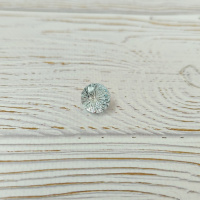 Топаз светло-голубой круг фантазийный 12 мм