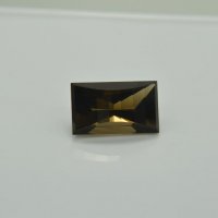 Раухтопаз, багет Мостик 20*12 мм