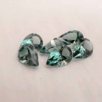 Празиолит выращенный, груша, 10*15 мм