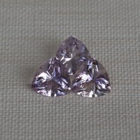 Аметист светлый выращенный, триллион, 12*12 мм