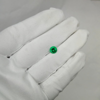 Изумруд колумбийский гидротермальный круг 7 мм