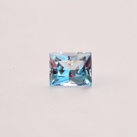 Топаз голубой, багет, 11*14 мм