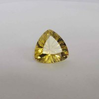 Цитрин, фантазийная огранка, триллион, 22*22 мм