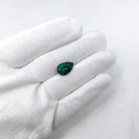 Изумруд гидротермальный, груша 10*15 мм