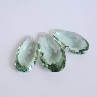 Празиолит выращенный, гарнитур Груши