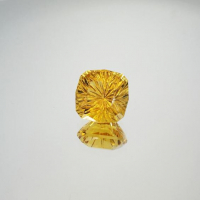 Цитрин медовый, антик 14*14 мм, фантазийная огранка