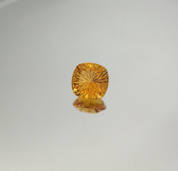 Цитрин апельсин, кушон фантазийный 13*13 мм