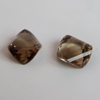 Раухтопаз, круг Звезда Давида 16 мм