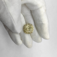 Цитрин светлый, кушон фантазийный 16*16 мм