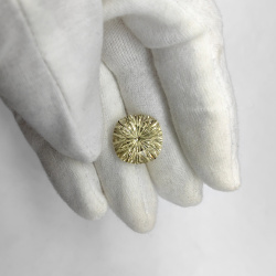 Цитрин светлый, кушон фантазийный 16*16 мм