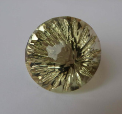 Цитрин, круг, 26.5 мм