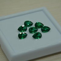 Изумруд гидротермальный, груша 7*5 мм